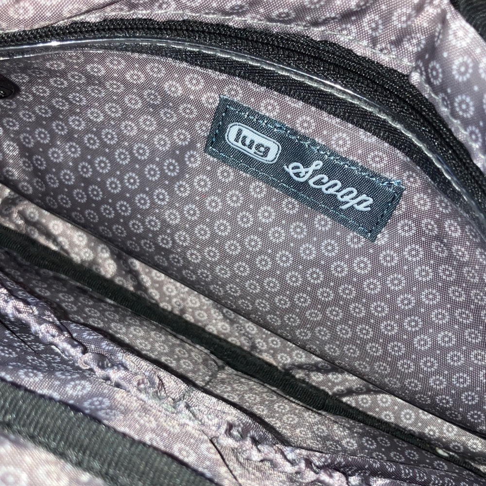 Lug Scoop Small Crossbody with RFID Pocket ‘Heather Indigo’ Dark Blue - Picture 4 of 6